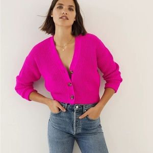 Maeve Pink Women's Cardigan Sweater